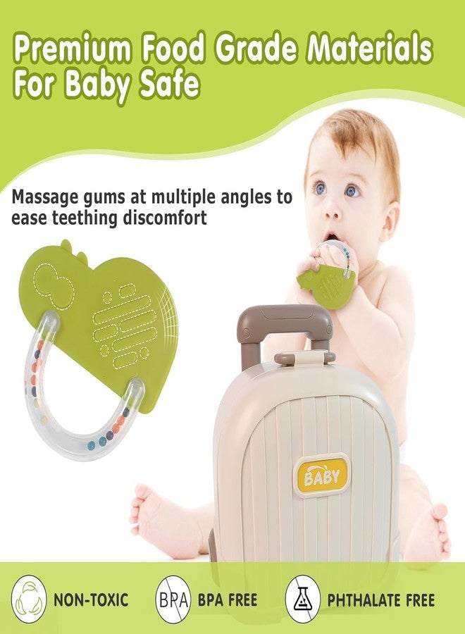 BeFunky Baby Rattle Toys 0-6 Months, Teething Toys 3-6 Months, Infant Rattles Teethers 6 Pieces Set with Case for Newborn Babies 0-12 Months Boys and Girls - Image 4